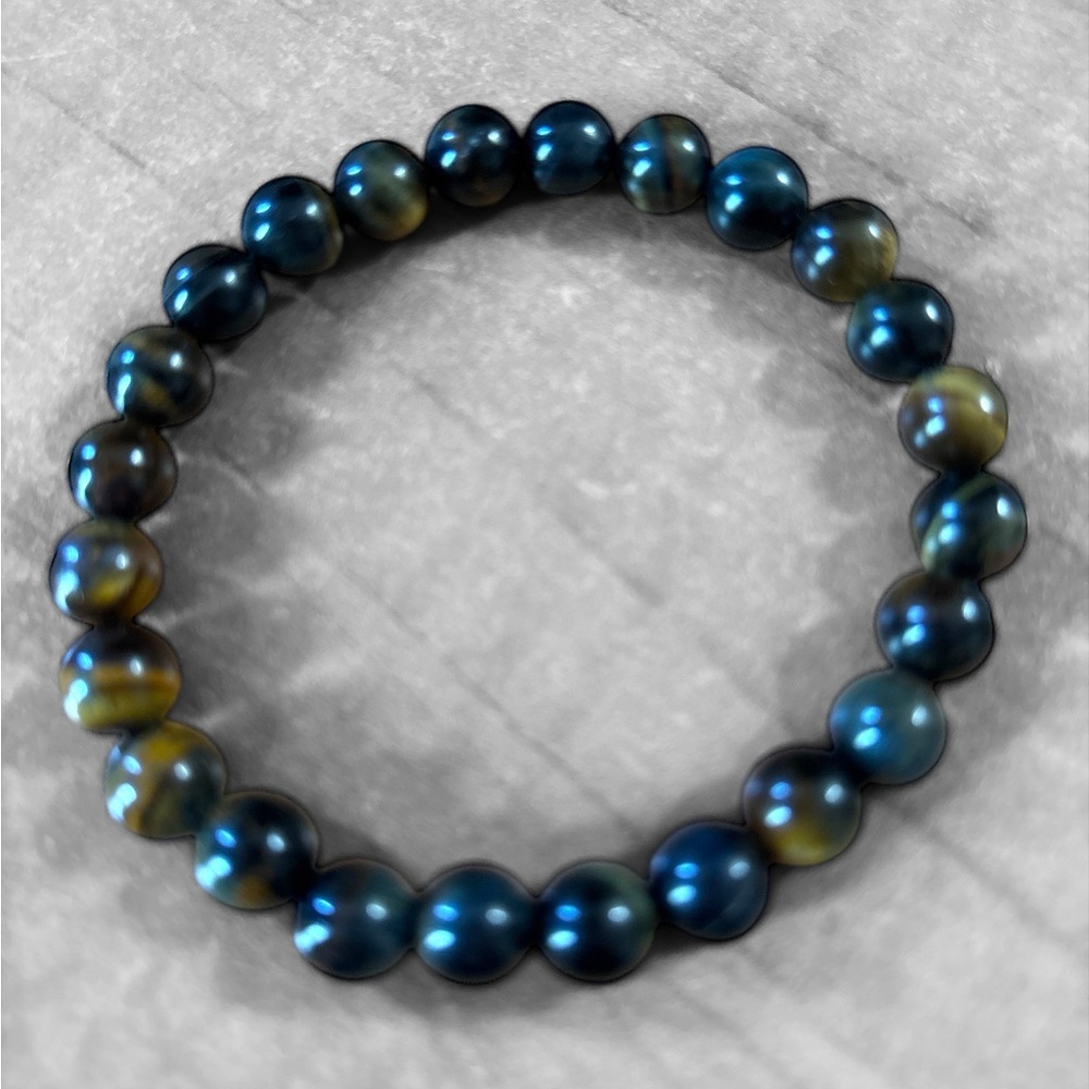 Elegant Blue and Brown Tiger Eye Bracelet NEW ARRIVAL